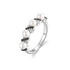 Two-Tone Sparkling Braided Shell Pearl Ring